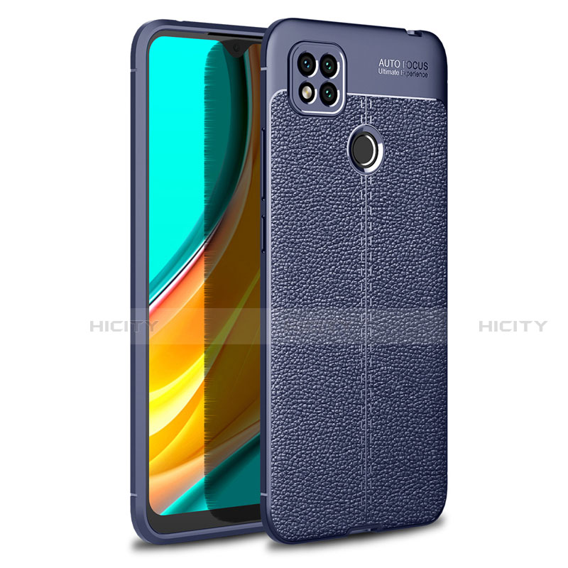 Funda Silicona Goma de Cuero Carcasa para Xiaomi Redmi 9 India