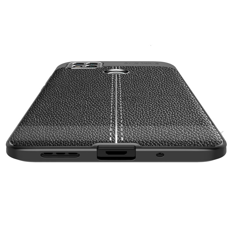 Funda Silicona Goma de Cuero Carcasa para Xiaomi Redmi 9 India