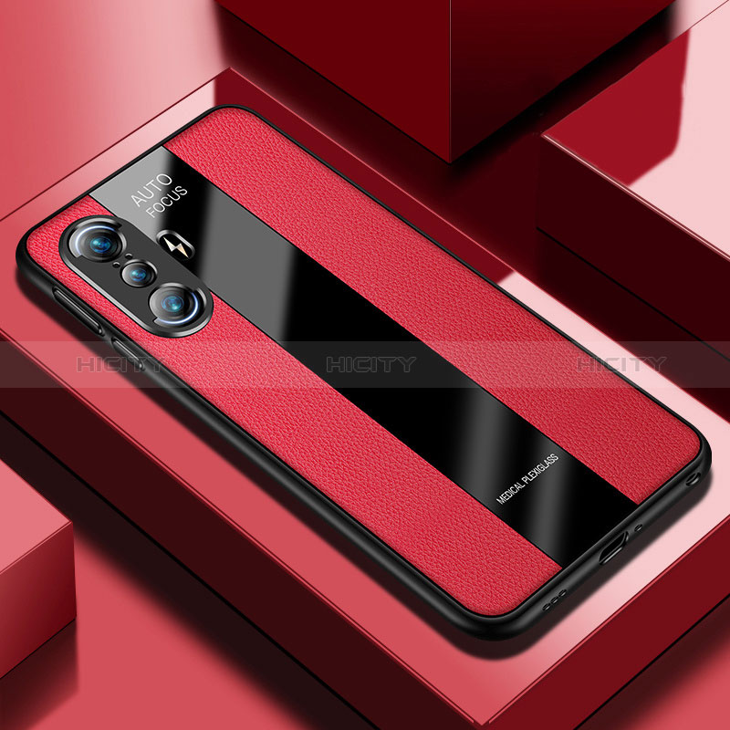 Funda Silicona Goma de Cuero Carcasa PB1 para Xiaomi Poco F3 GT 5G Rojo