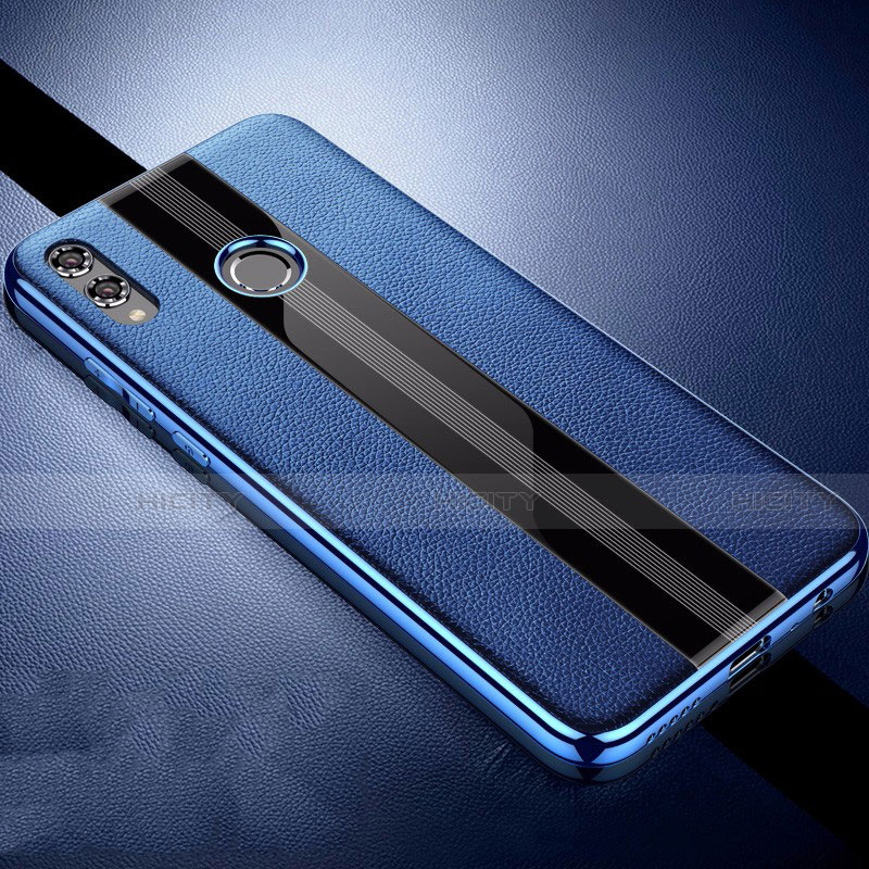 Funda Silicona Goma de Cuero Carcasa S01 para Huawei Honor View 10 Lite Azul