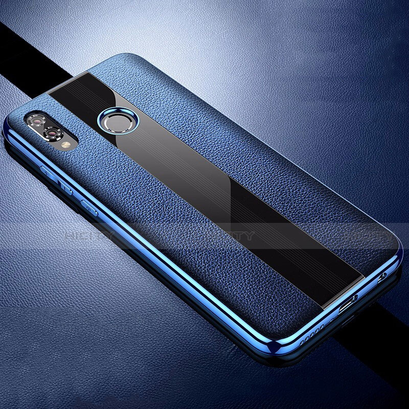 Funda Silicona Goma de Cuero Carcasa S01 para Huawei Nova 3i Azul