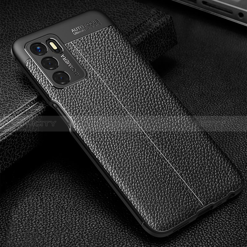 Funda Silicona Goma de Cuero Carcasa S01 para Oppo A54s