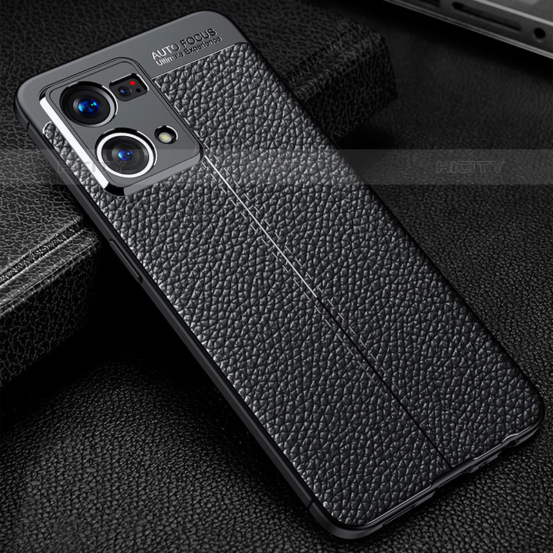 Funda Silicona Goma de Cuero Carcasa S01 para Oppo Reno8 4G