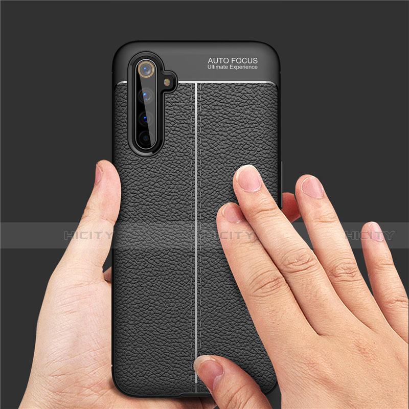 Funda Silicona Goma de Cuero Carcasa S01 para Realme 6 Pro