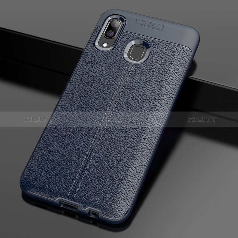 Funda Silicona Goma de Cuero Carcasa S01 para Samsung Galaxy M10S