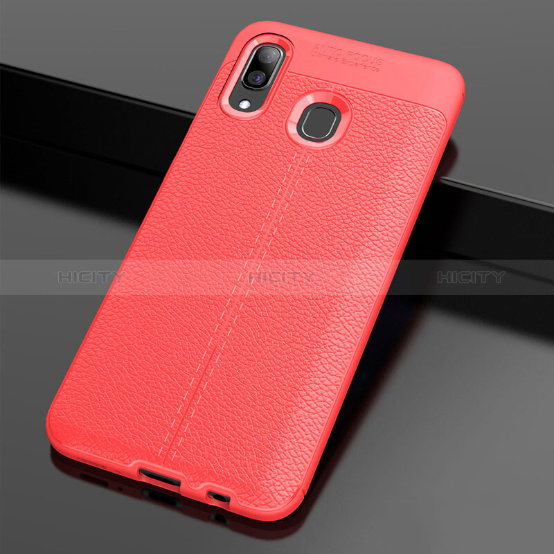 Funda Silicona Goma de Cuero Carcasa S01 para Samsung Galaxy M10S