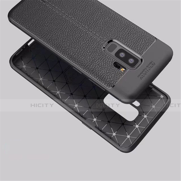 Funda Silicona Goma de Cuero Carcasa S01 para Samsung Galaxy S9 Plus