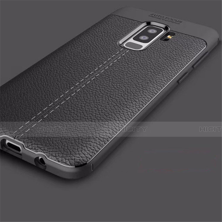 Funda Silicona Goma de Cuero Carcasa S01 para Samsung Galaxy S9 Plus