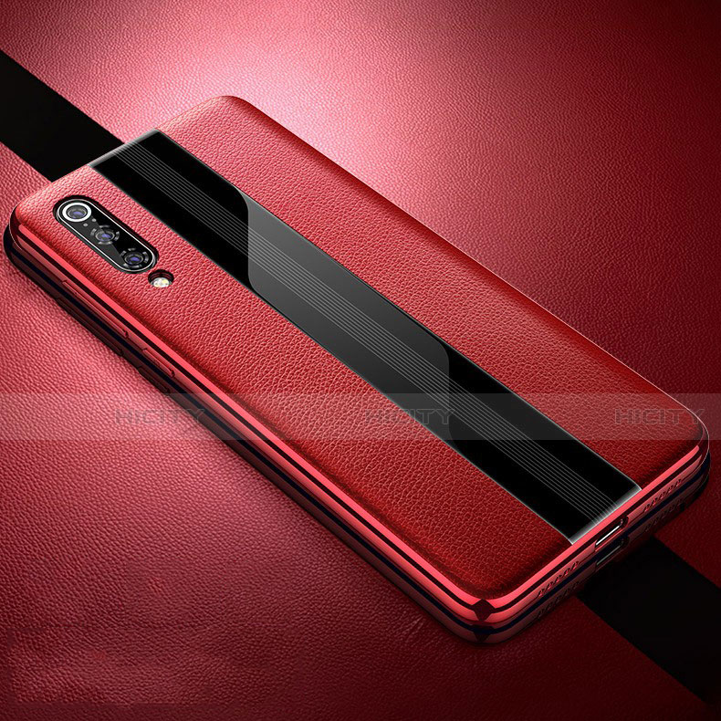 Funda Silicona Goma de Cuero Carcasa S01 para Xiaomi Mi 9 Pro 5G Rojo