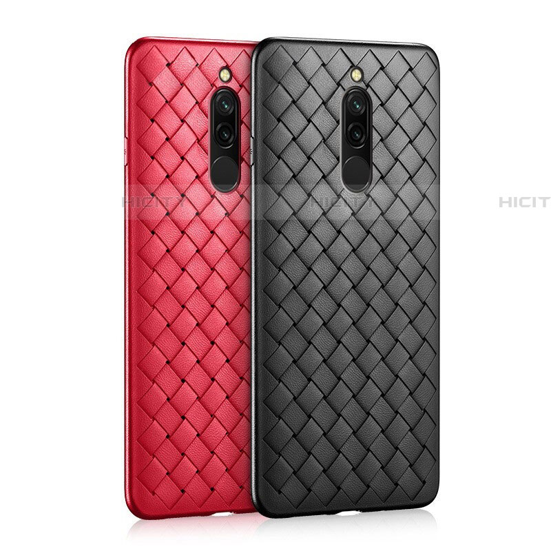 Funda Silicona Goma de Cuero Carcasa S01 para Xiaomi Redmi 8