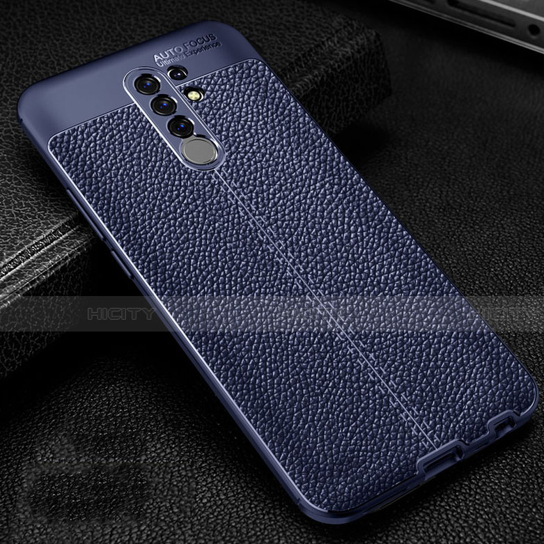 Funda Silicona Goma de Cuero Carcasa S01 para Xiaomi Redmi 9 Prime India