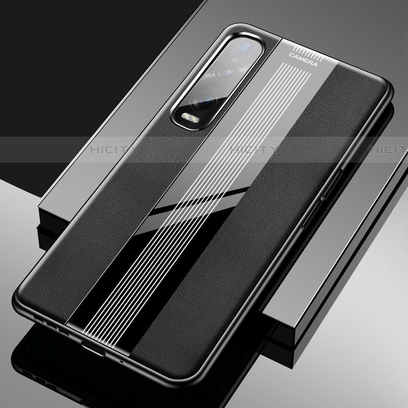 Funda Silicona Goma de Cuero Carcasa S02 para Oppo Find X2 Pro