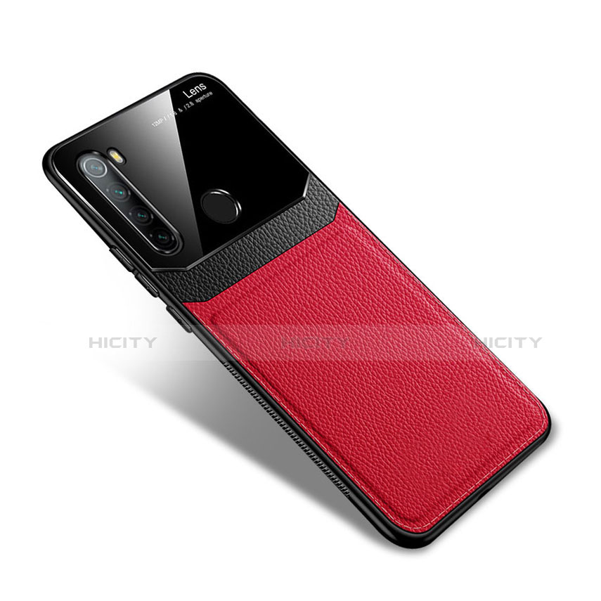Funda Silicona Goma de Cuero Carcasa S02 para Xiaomi Redmi Note 8 (2021) Rojo