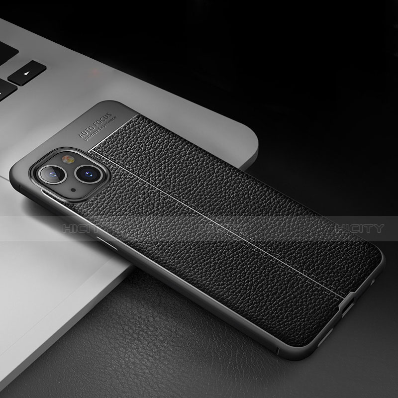 Funda Silicona Goma de Cuero Carcasa S03 para Apple iPhone 13 Mini