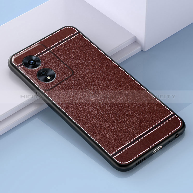 Funda Silicona Goma de Cuero Carcasa S03 para Oppo A78 5G