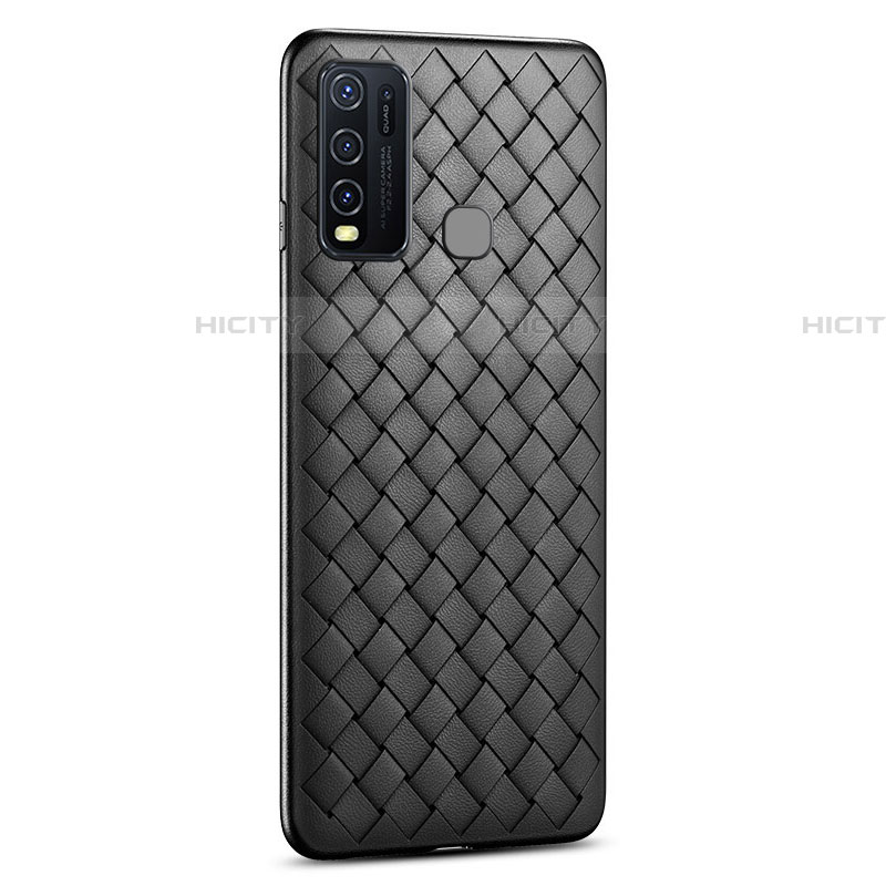 Funda Silicona Goma de Cuero Carcasa S03 para Vivo Y50 Negro