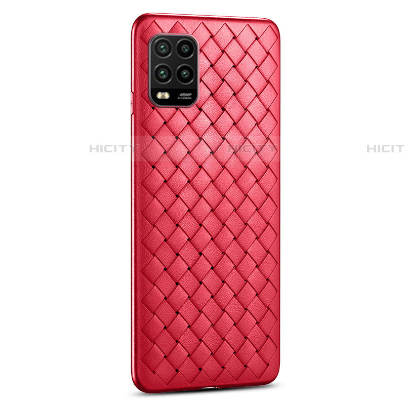 Funda Silicona Goma de Cuero Carcasa S03 para Xiaomi Mi 10 Lite Rojo