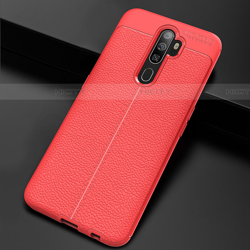 Funda Silicona Goma de Cuero Carcasa S08 para Oppo A11X