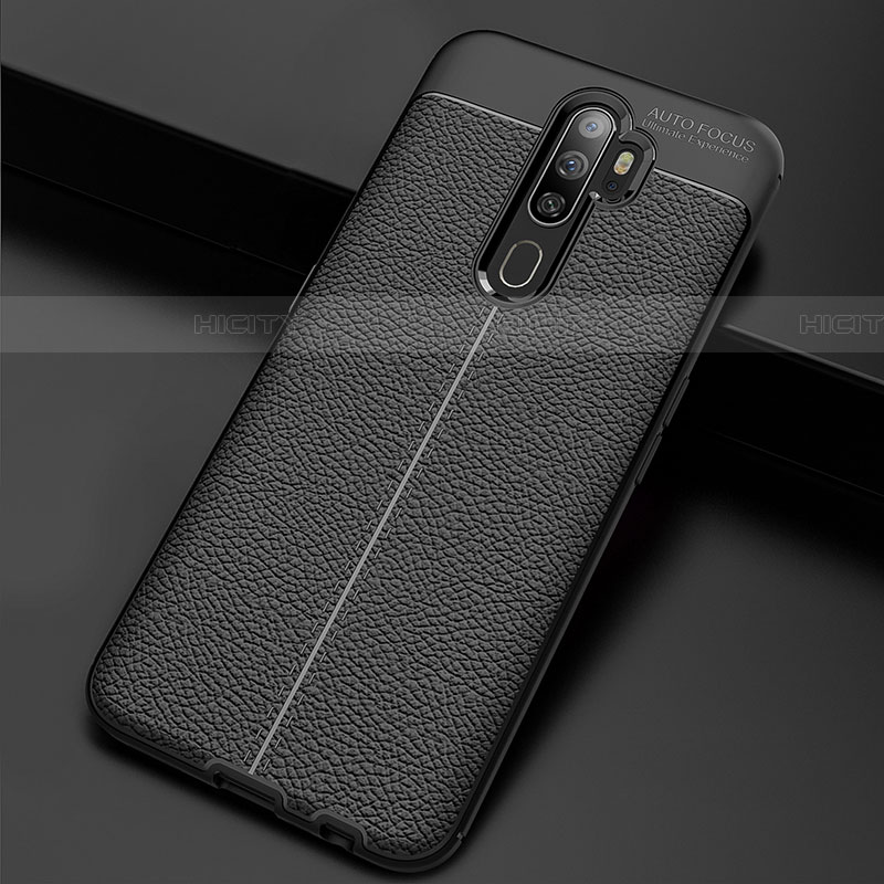 Funda Silicona Goma de Cuero Carcasa S08 para Oppo A11X