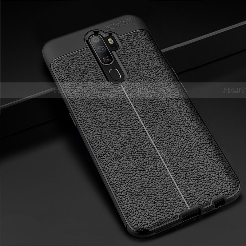 Funda Silicona Goma de Cuero Carcasa S08 para Oppo A11X