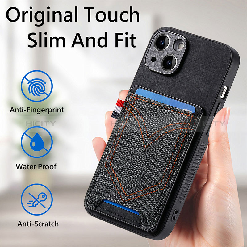 Funda Silicona Goma de Cuero Carcasa SD1 para Apple iPhone 13