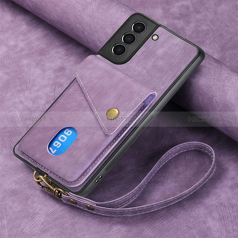 Funda Silicona Goma de Cuero Carcasa SD1 para Samsung Galaxy S23 Plus 5G Purpura Claro