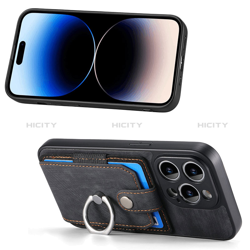 Funda Silicona Goma de Cuero Carcasa SD11 para Apple iPhone 15 Pro Max