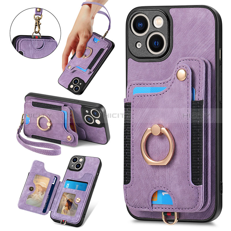 Funda Silicona Goma de Cuero Carcasa SD12 para Apple iPhone 13