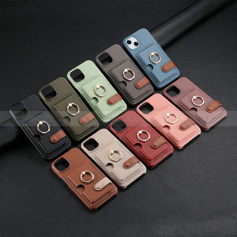 Funda Silicona Goma de Cuero Carcasa SD17 para Apple iPhone 13