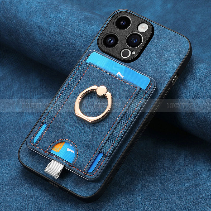 Funda Silicona Goma de Cuero Carcasa SD18 para Apple iPhone 14 Pro Azul