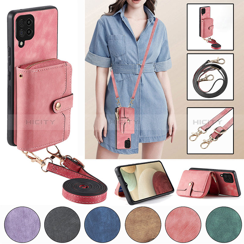 Funda Silicona Goma de Cuero Carcasa SD2 para Samsung Galaxy A12 Nacho