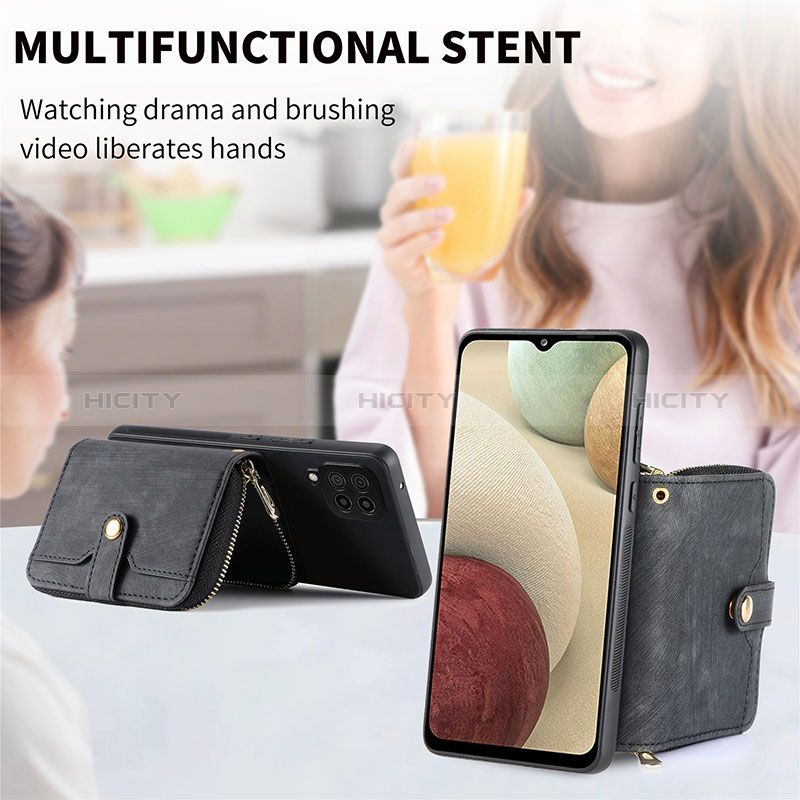 Funda Silicona Goma de Cuero Carcasa SD2 para Samsung Galaxy A12 Nacho