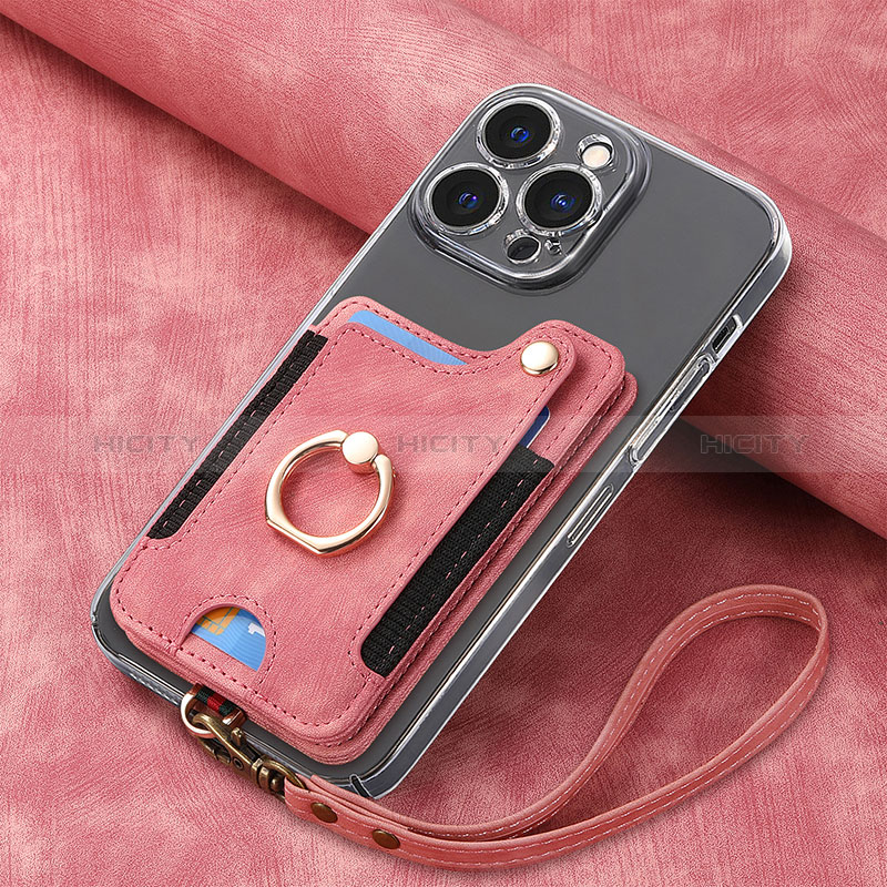 Funda Silicona Goma de Cuero Carcasa SD5 para Apple iPhone 14 Pro Rosa