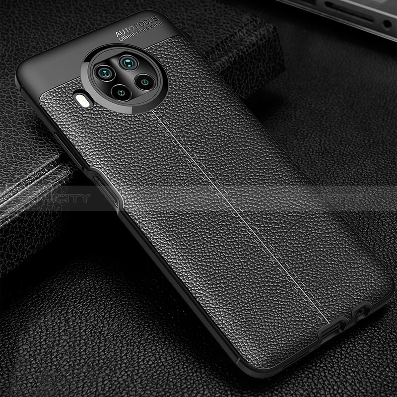 Funda Silicona Goma de Cuero Carcasa WL2 para Xiaomi Mi 10T Lite 5G Negro