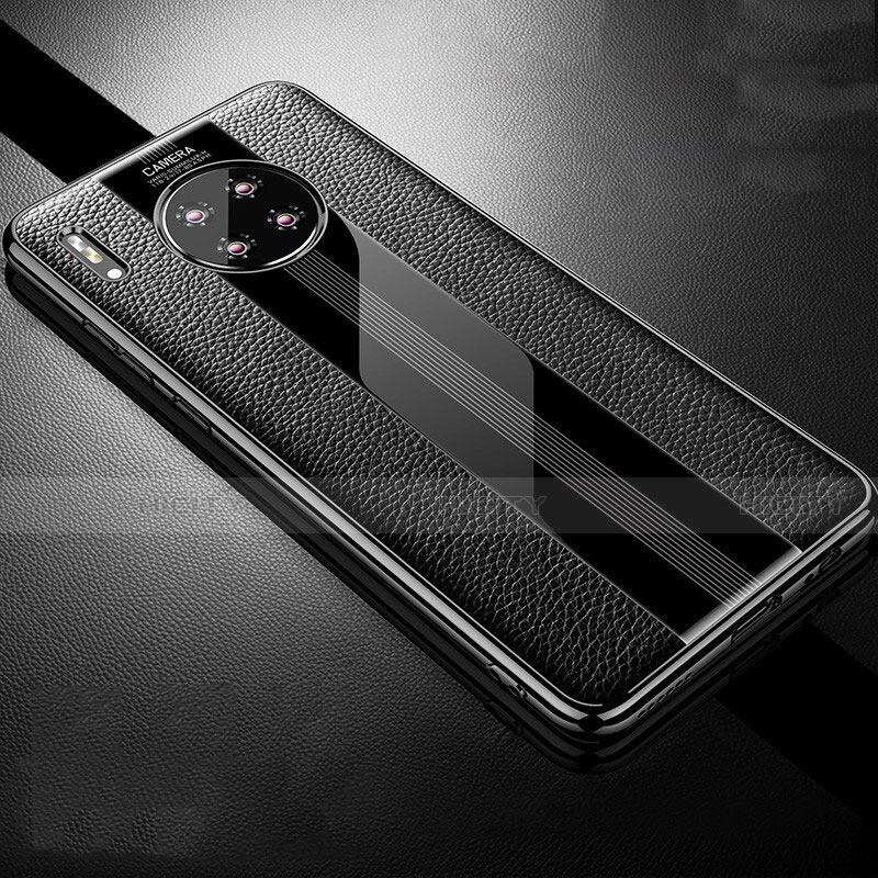 Funda Silicona Goma de Cuero Carcasa Z01 para Huawei Mate 30 Pro Negro