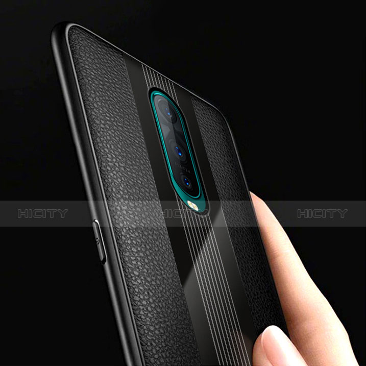 Funda Silicona Goma de Cuero para Oppo RX17 Pro Negro