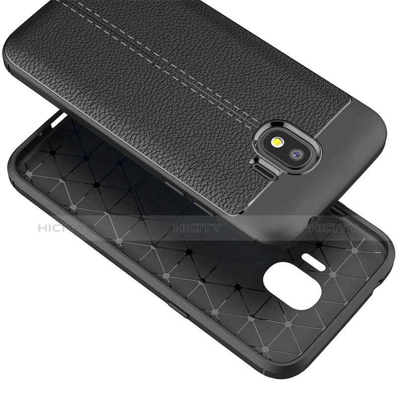 Funda Silicona Goma de Cuero para Samsung Galaxy Grand Prime Pro (2018) Negro