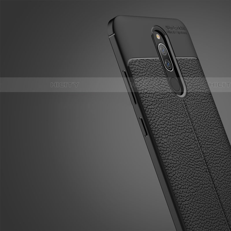 Funda Silicona Goma de Cuero para Xiaomi Redmi 8 Negro