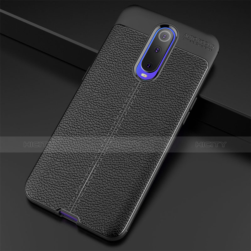 Funda Silicona Goma de Cuero W01 para Oppo RX17 Pro Negro