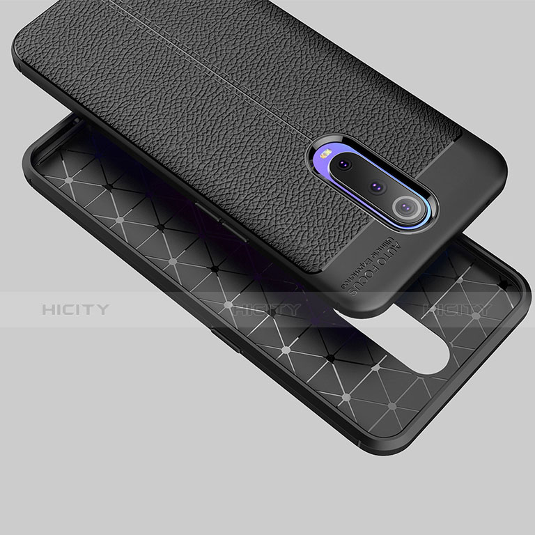 Funda Silicona Goma de Cuero W01 para Oppo RX17 Pro Negro