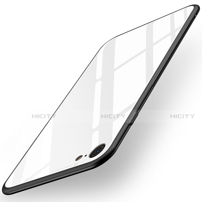 Funda Silicona Goma Espejo para Apple iPhone SE (2020) Blanco