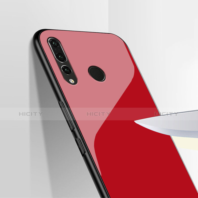 Funda Silicona Goma Espejo para Huawei Enjoy 9s Rojo