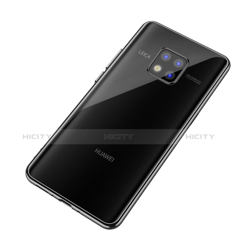 Funda Silicona Goma Espejo para Huawei Mate 20 Pro Negro