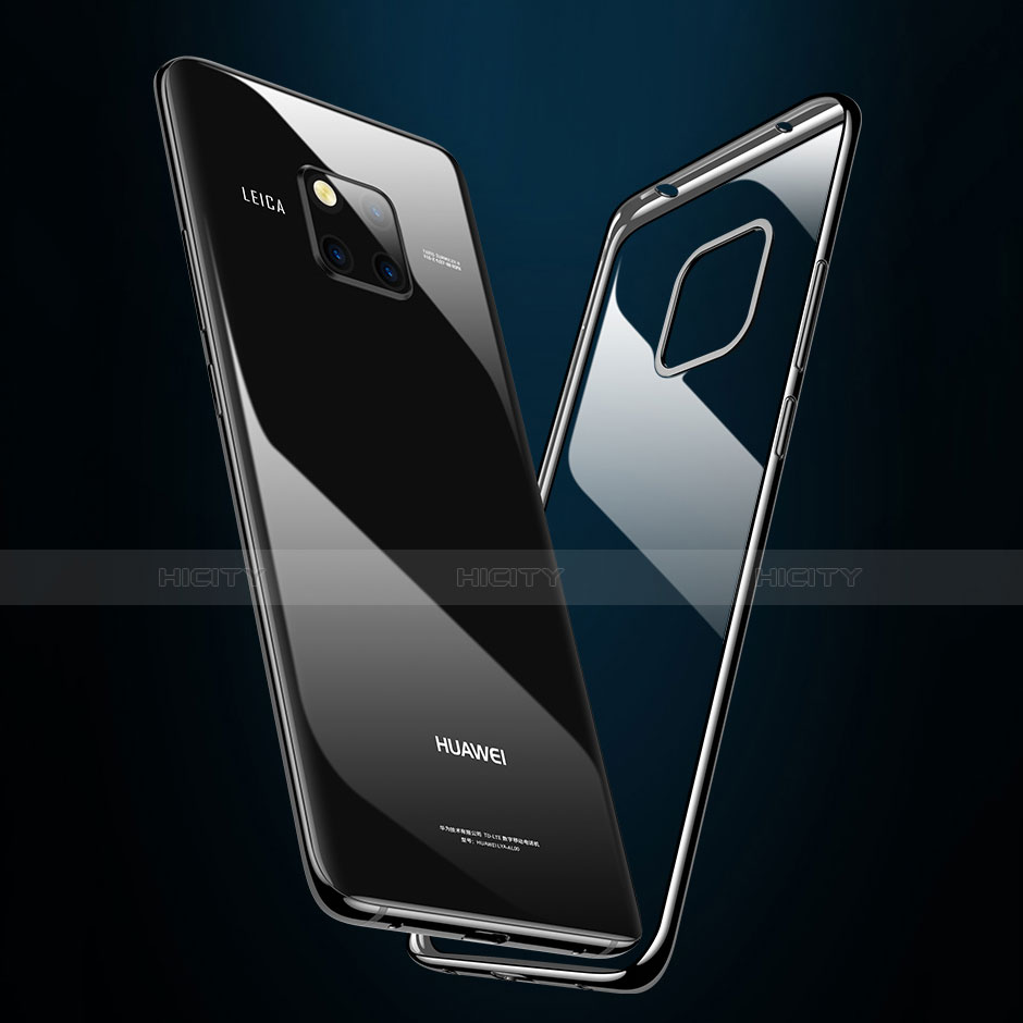 Funda Silicona Goma Espejo para Huawei Mate 20 Pro Negro