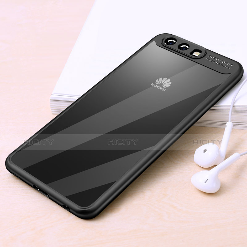 Funda Silicona Goma Espejo para Huawei P10 Negro