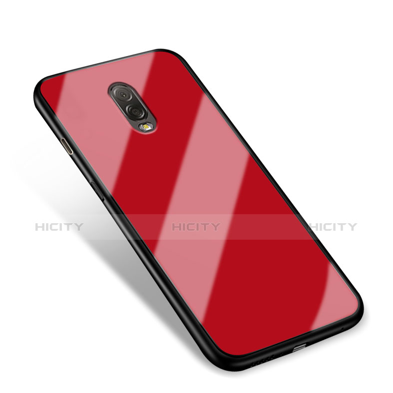 Funda Silicona Goma Espejo para Samsung Galaxy C7 (2017) Rojo