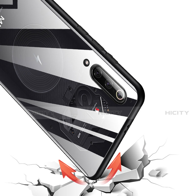 Funda Silicona Goma Espejo para Xiaomi Mi 9 Lite Negro