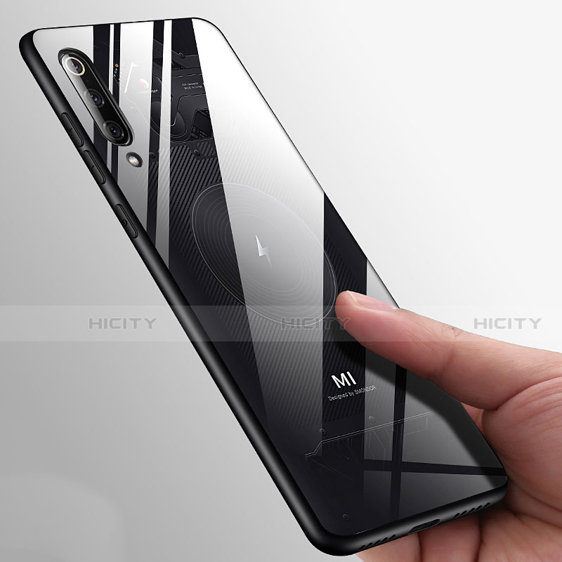 Funda Silicona Goma Espejo para Xiaomi Mi A3 Lite Negro