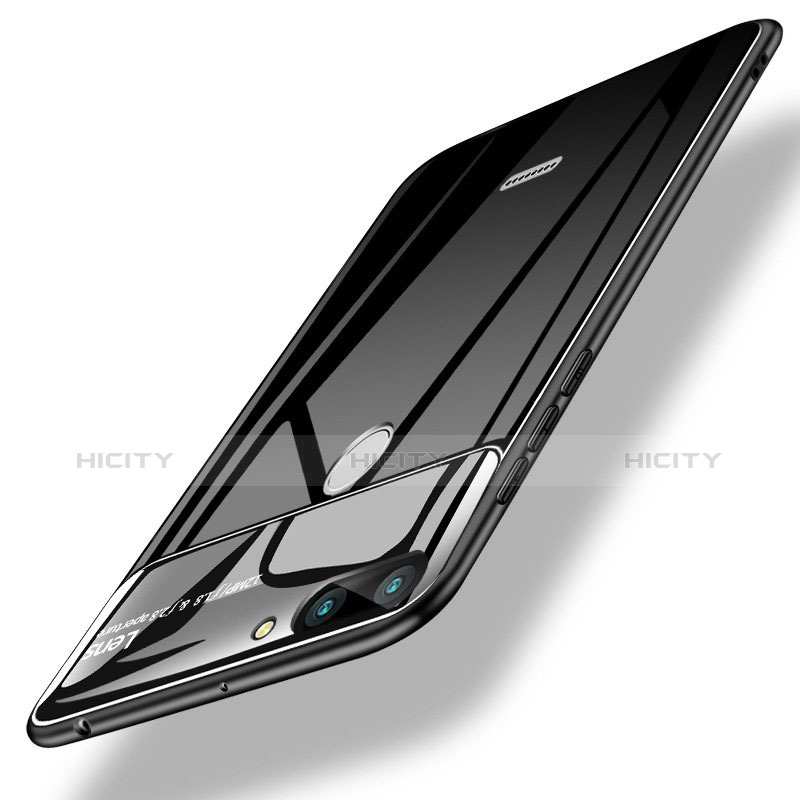 Funda Silicona Goma Espejo para Xiaomi Redmi 6 Negro
