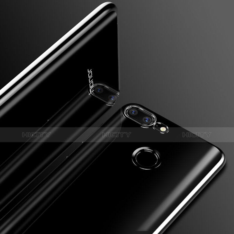 Funda Silicona Goma Espejo Q01 para Huawei Honor 9 Lite Negro